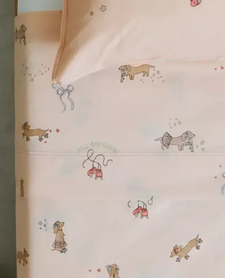 ZARA HOME ДЕТСКАЯ ПРОСТЫНЯ С ПРИНТОМ, РАЗНОЦВЕТНЫЙ