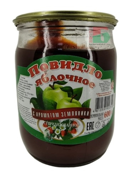 Повидло яблочное с ароматом земляники 600 г. Ляховичи