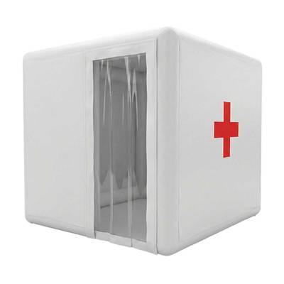 Модуль пневмокаркасный медицинский «Быстрая помощь» из ПВХ 2,5×2,5×2,5 м, дезинфекция