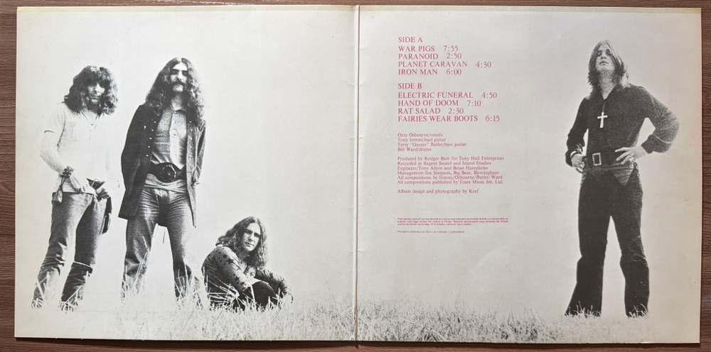 Black Sabbath ‎– Paranoid (Германия 1970г.)