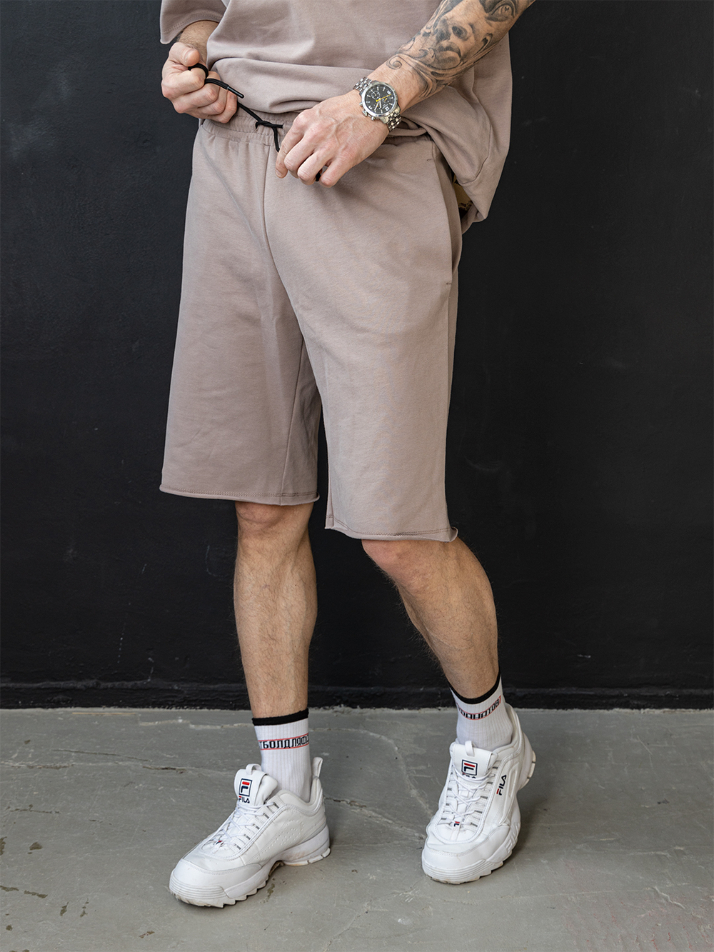 Шорты трикотажные бежевый Город Горький