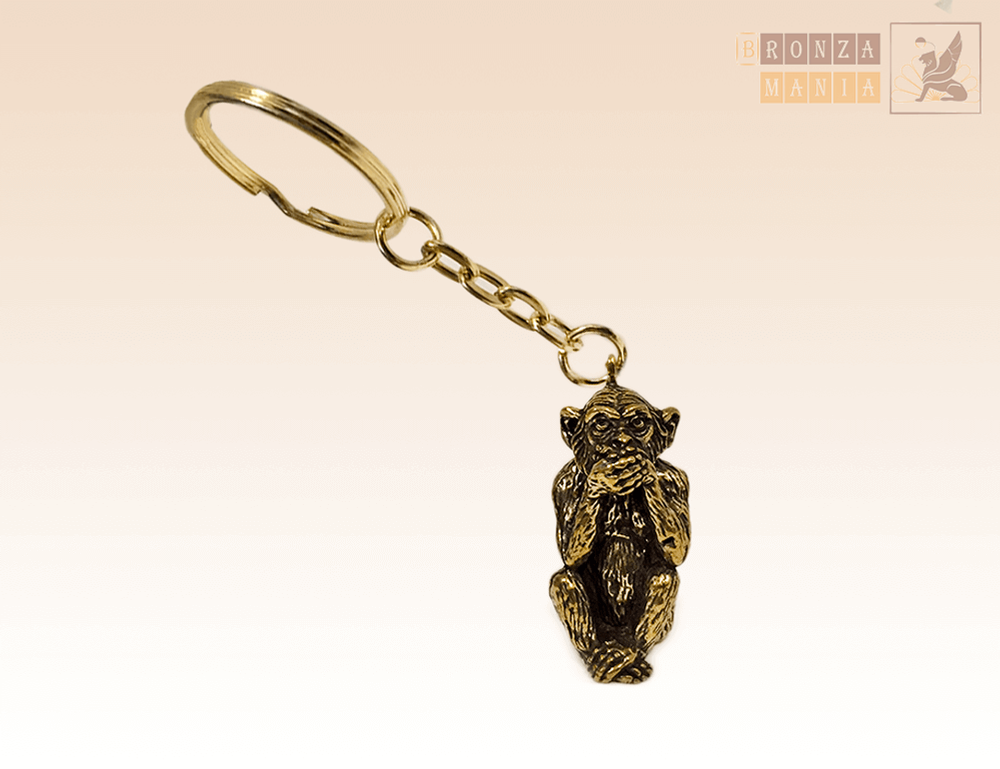 брелок Обезьяна - Не скажу