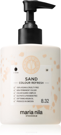 Maria Nila Colour Refresh Sand - нежная питательная маска без стойких красящих пигментов /  wytrzyma 4 – 10 umyć 8.32 300  ml  / GTIN 7391681037106