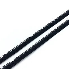 Резинка отделочная черная 11 мм Lauma опт, Lauma