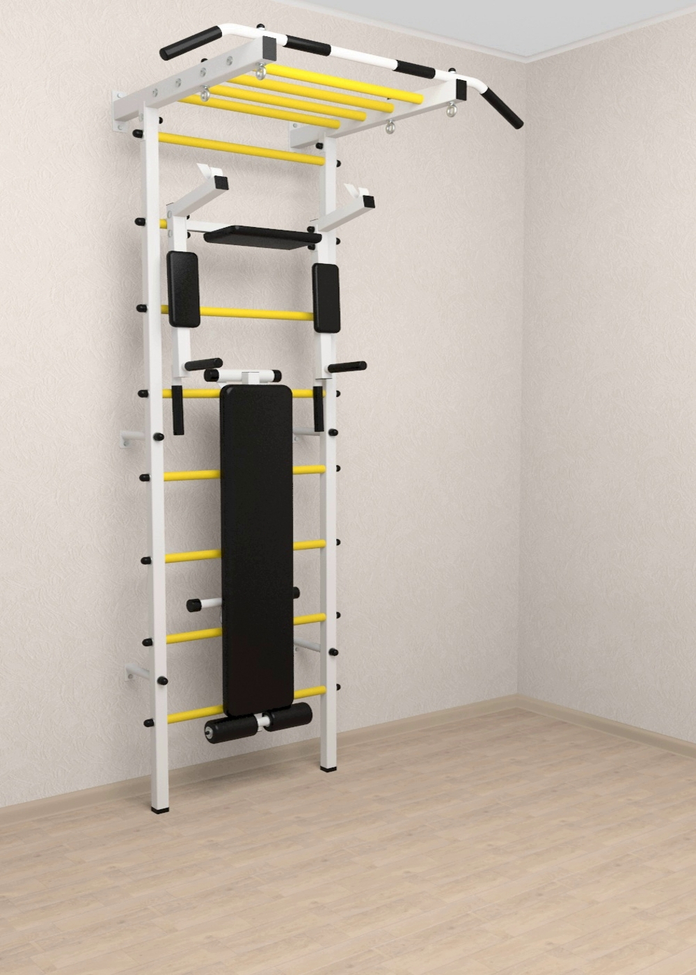 Шведская стенка Sv Pro рукоход 854 (Турник Pro рукоход/Брусья/стойка/Скамья)