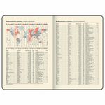 Еженедельник датированный 2025, БОЛЬШОЙ ФОРМАТ, 210х297 мм, А4, BRAUBERG "Comodo", под кожу, коричневый, 115942