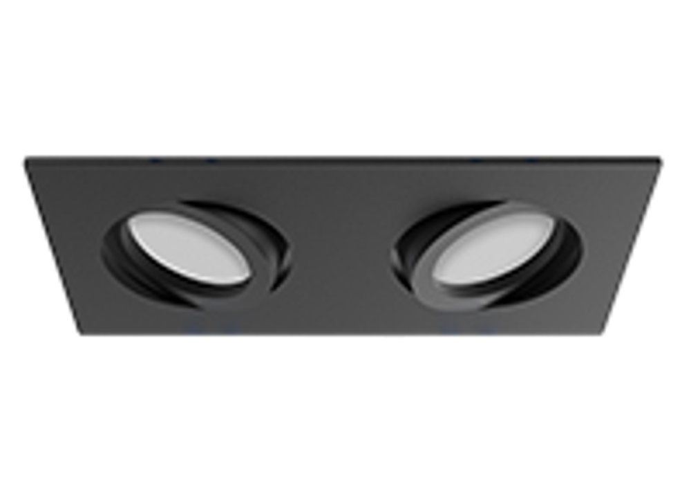 Светильник MR16 SKILL DUO чёрный, 172*90/150*70 мм, 50 шт/кор