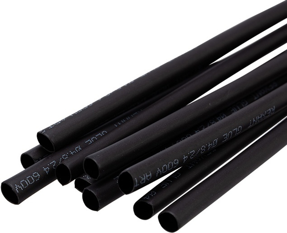 Кембрик с Клеевым слоем  ( 4,8мм)  REXANT черная (1м) 204808 шт