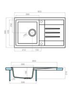 Кухонная мойка AQUATON Верона 85 Терракот