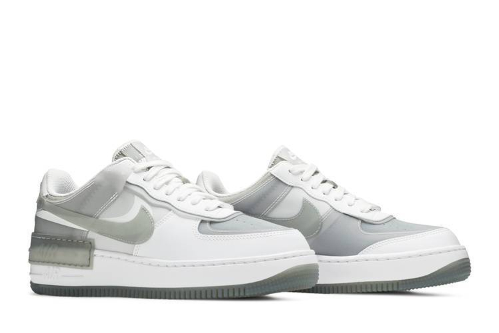 Кроссовки Nike Air Force 1 Shadow Particle Grey (Женская размерная сетка)
