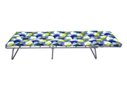 Кровать раскладная Стефания мягкая крошка гофрокартон арт.с88а/44 (цвет ткани разноцветный рис.круги (1 шт. в уп.)