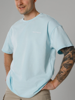 Футболка Город Горький с вышивкой голубая