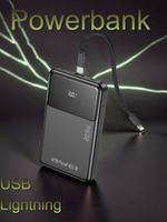 Повербанк (PowerBank) 10000mAh портативный с индикацией заряда GX-652A