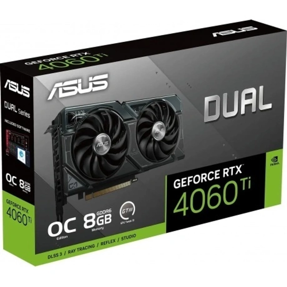 Видеокарта Asus GeForce RTX 4060TI 8Gb (DUAL-RTX4060TI-O8G-EVO)