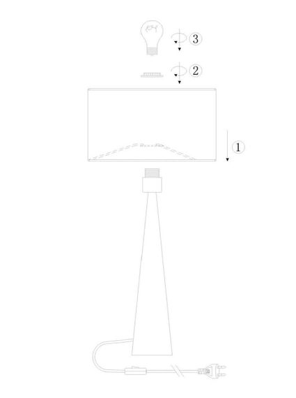Настольная лампа Lucide Conos 30594/81/72