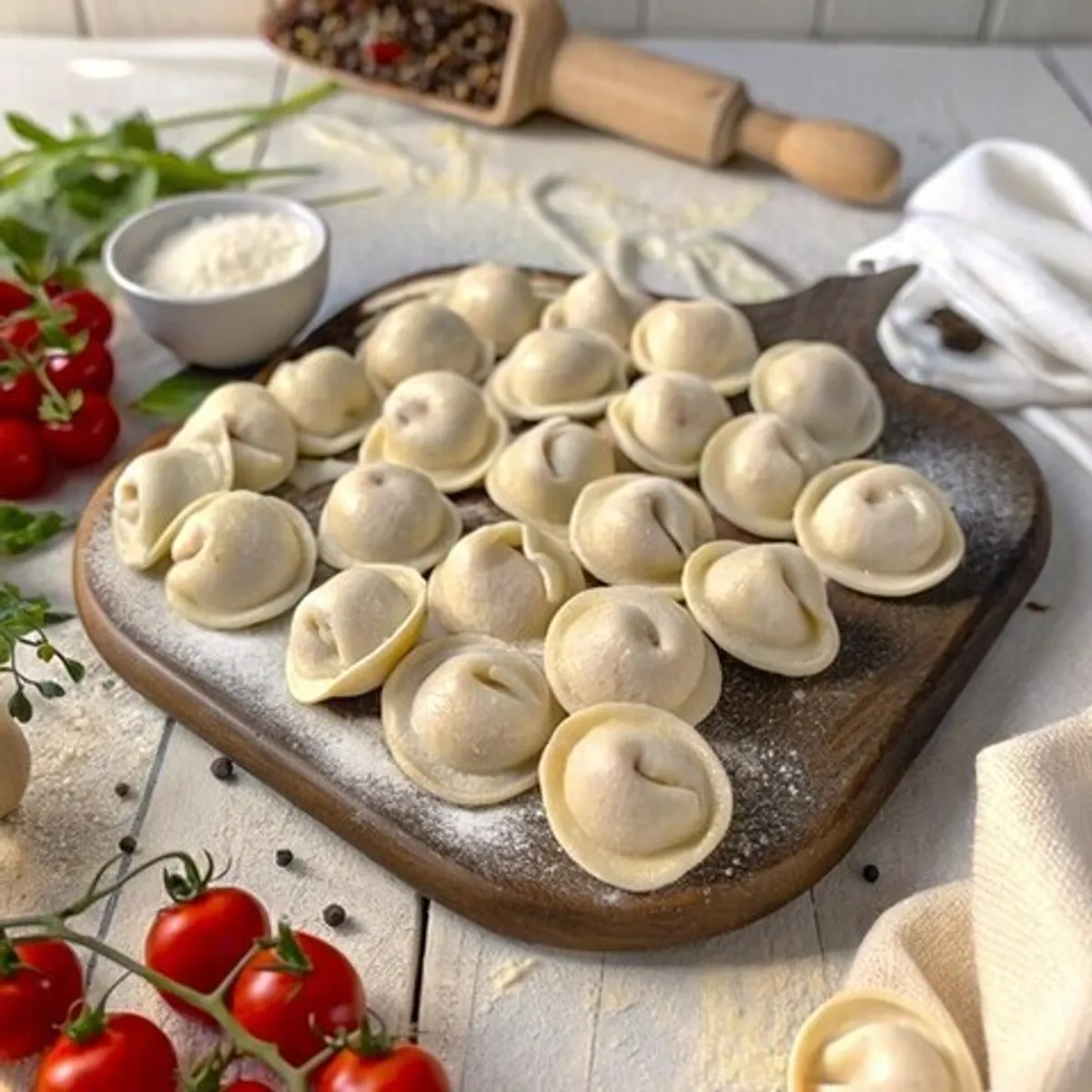 Фотография Пельмени ручной лепки из куриных грудок / 500 гр купить в магазине Афлора