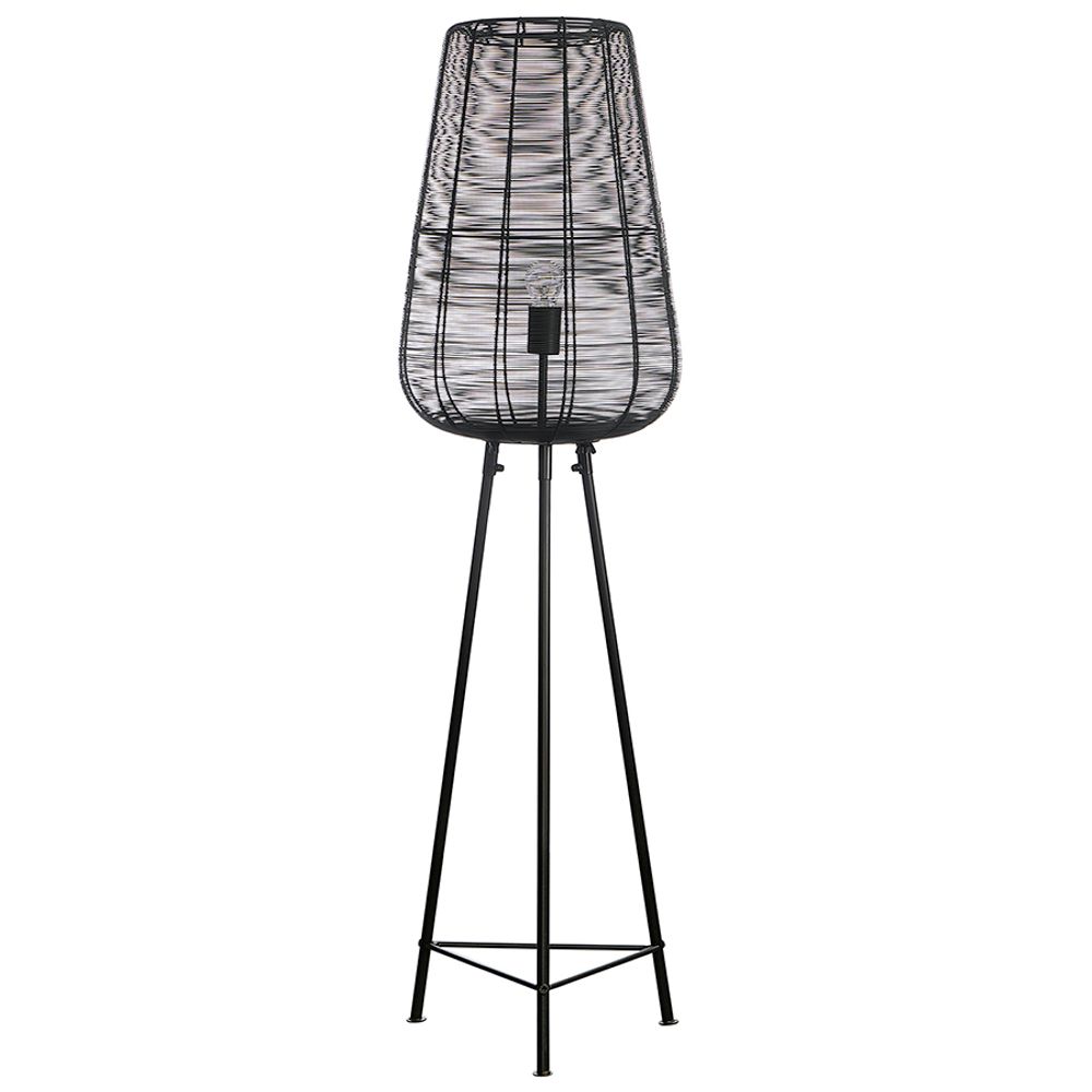 Торшер Vinger, 135 см, черный