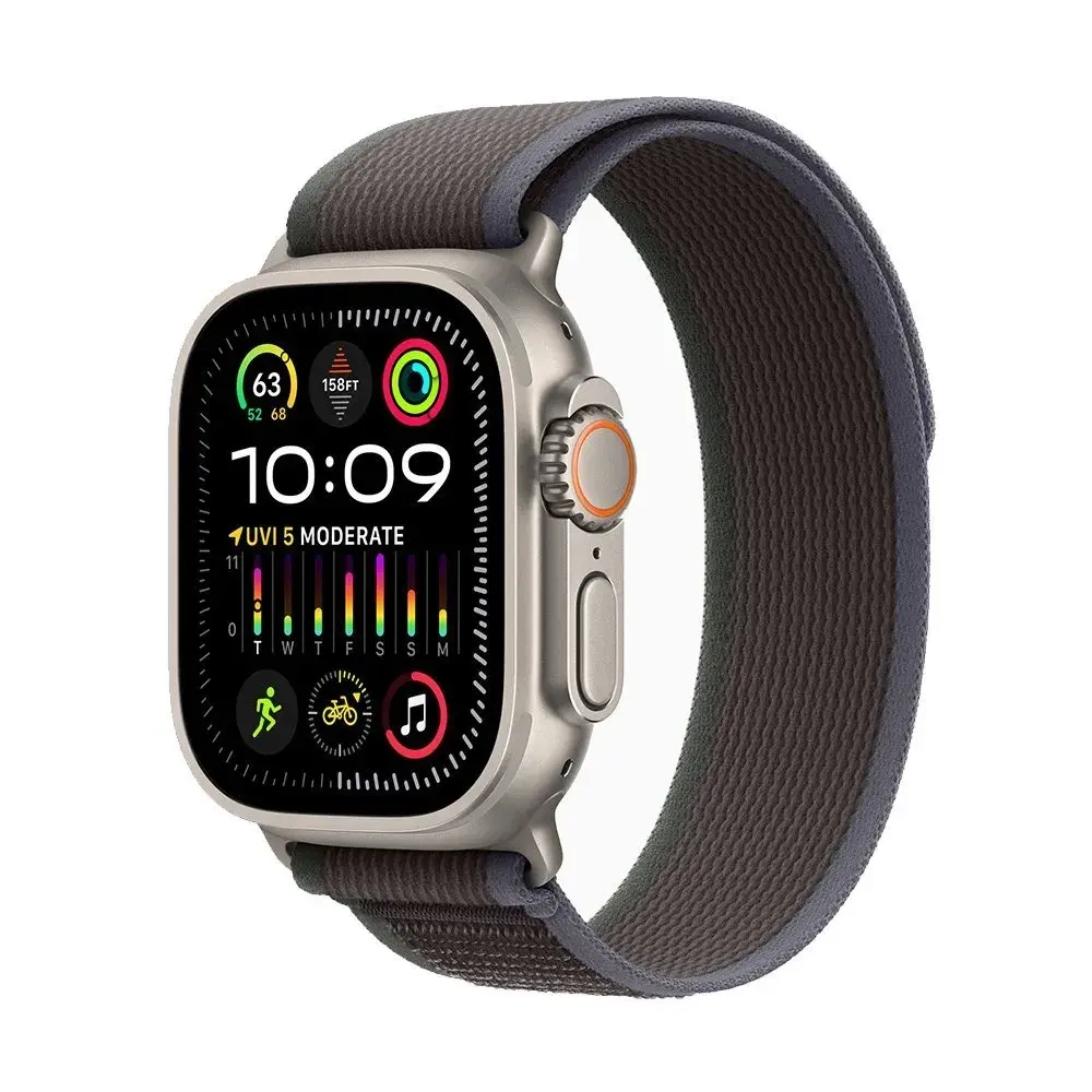 Apple Watch Ultra 2 49 mm Titanium Case Blue/Black Trail Loop (S/M)