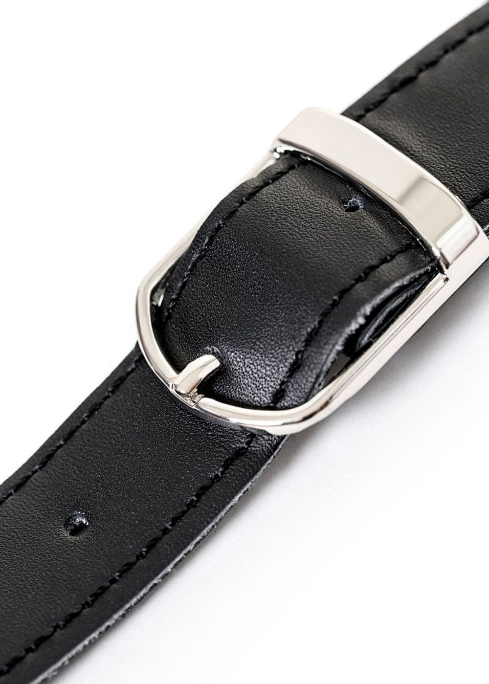 Кляп-крючок ToyFa Theatre на чёрном кожаном ремешке