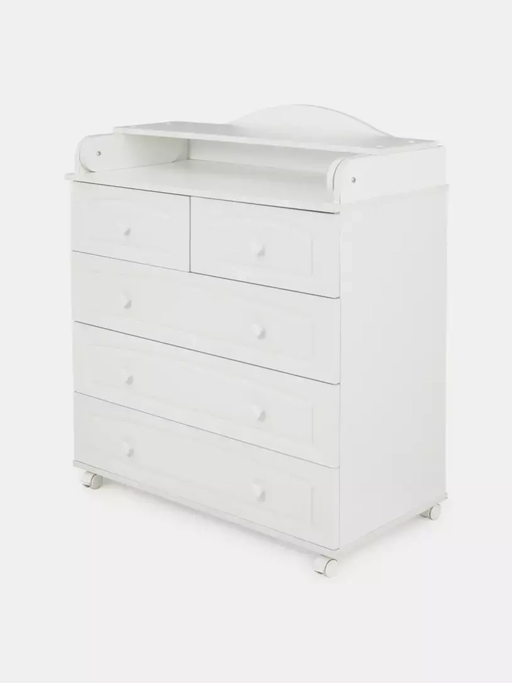 Комод "Ричард" 5 ящ. (арт.76) МДФ 800/5 (белый)