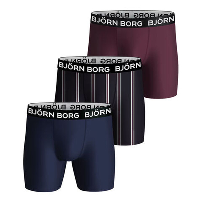 Björn Borg Performance Boxer Shorts 3 Pack Men - Black, Blue