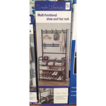 Напольная вешалка для одежды, с этажеркой для обуви 2в1 "Multi-functional shoe and hat rack" 5ярусов - 60×26×170 / 80х26х170см