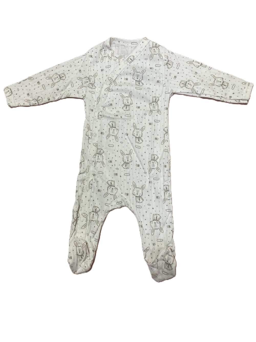 Комбинезон №2 на кнопках с закрытыми ножками из интерлока (100% хлопок) на рост 74 см