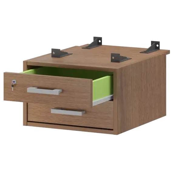 Тумба подвесная для столов на м/каркасе гл.730 мм АМТ2-02М.73  432x546x296 Арго-М