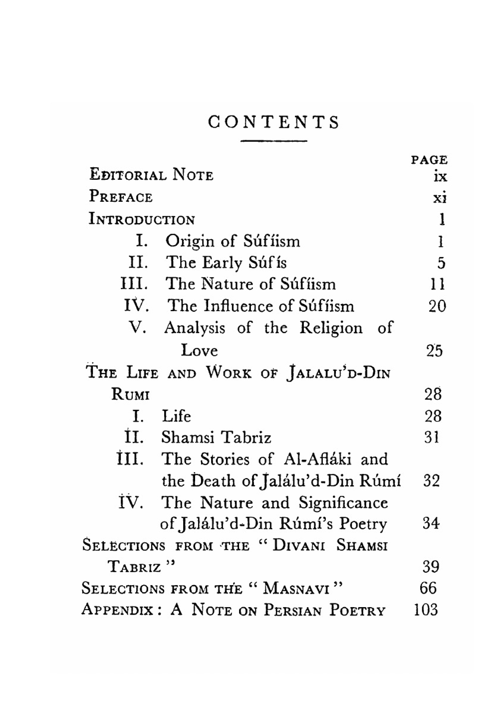 The Persian Mystics Jalaluddin Rumi | Davis F. Hadland