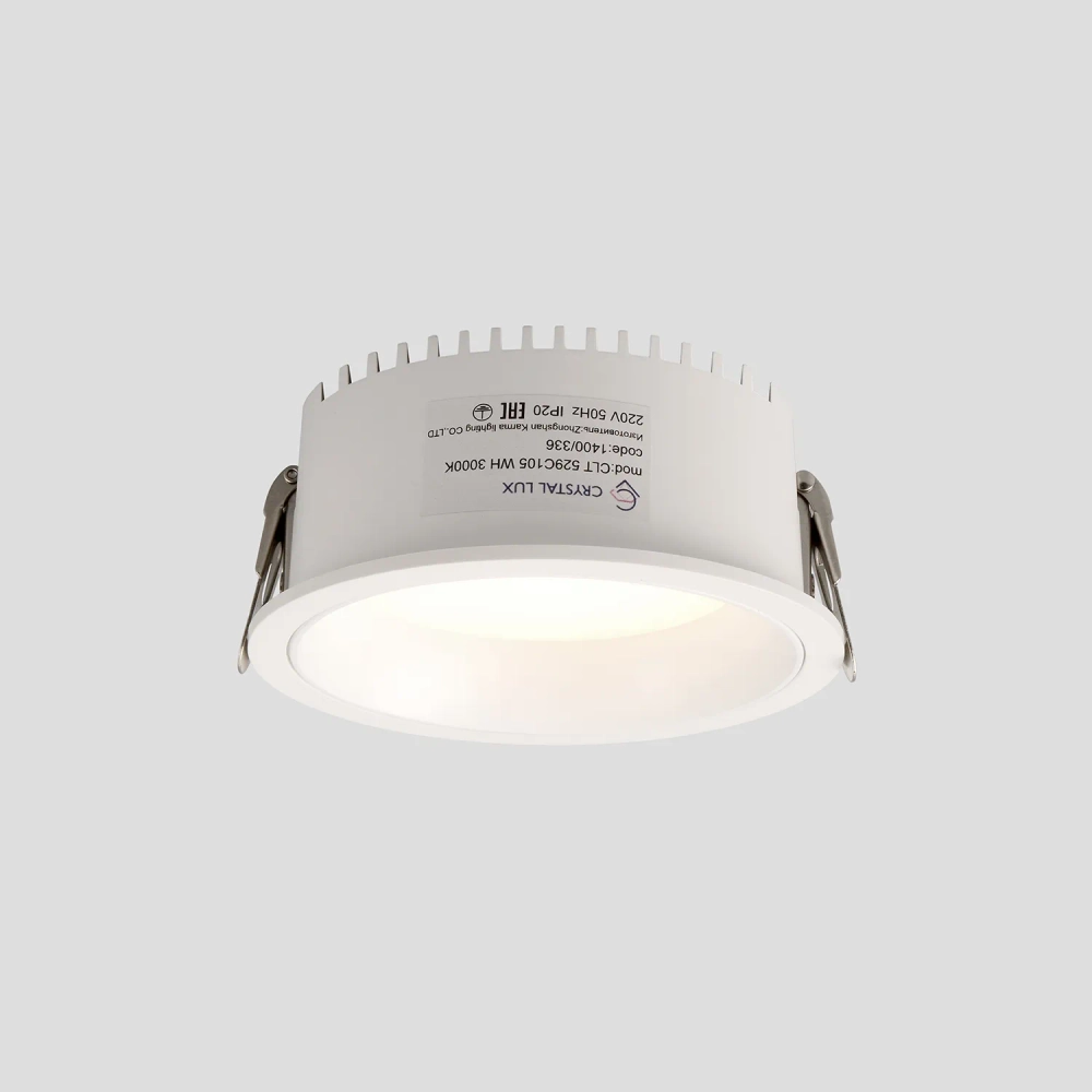 Светильник встраиваемый Crystal Lux CLT 529C105 WH 3000K