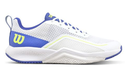 Теннисные кроссовки Wilson Rush Pro Lite - white/amparo blue/safety yellow