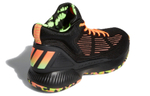 Adidas D Rose 10 comfortable and versatile shock-absorbing mid-top basketball shoes men's black orange green