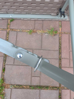 Стол складной садовый 180x74x74см HDPE шоколад