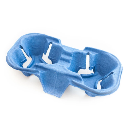 Держатель для 2-х стаканов 193*108*42мм синий