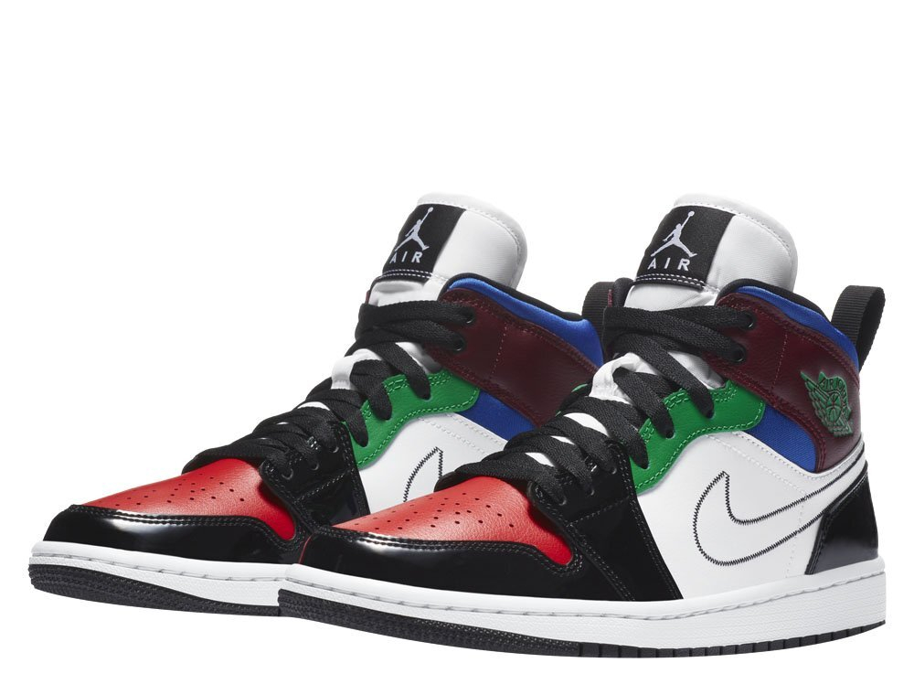 Баскетбольные кроссовки Air Jordan 1 Mid "Multicolor" (DB5454-001)