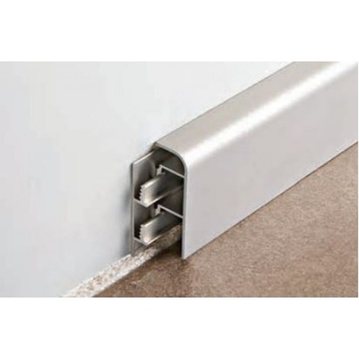 Алюминиевый плинтус Progress Profiles PKAA 40*2000 мм Серебро