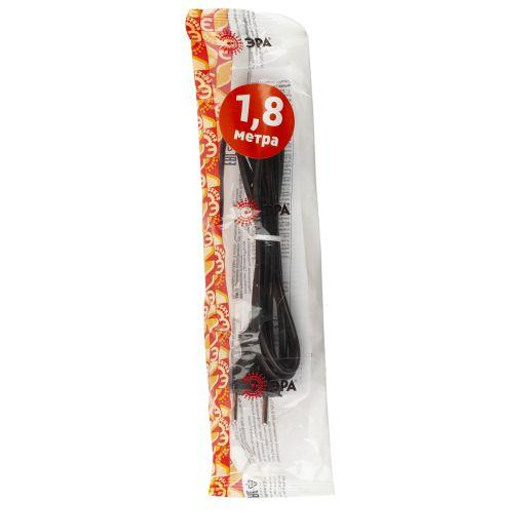 Шнур для бра 1.8м ШВВП 2х0.75 черн. UX-ШВВП-2x0.75-1.8m-B ЭРА Б0051342