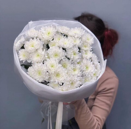 Букет с хризантемами