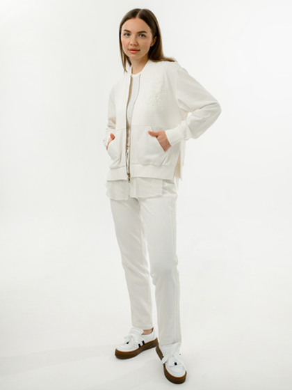 TWINSET Брюки с боковыми вставками из органзы