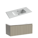 Тумба с раковиной Sancos CODE CD100GP/CN7003 100 серая платина