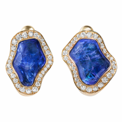 Серьги с Танзанитами и Бриллиантами, E0030-51/1