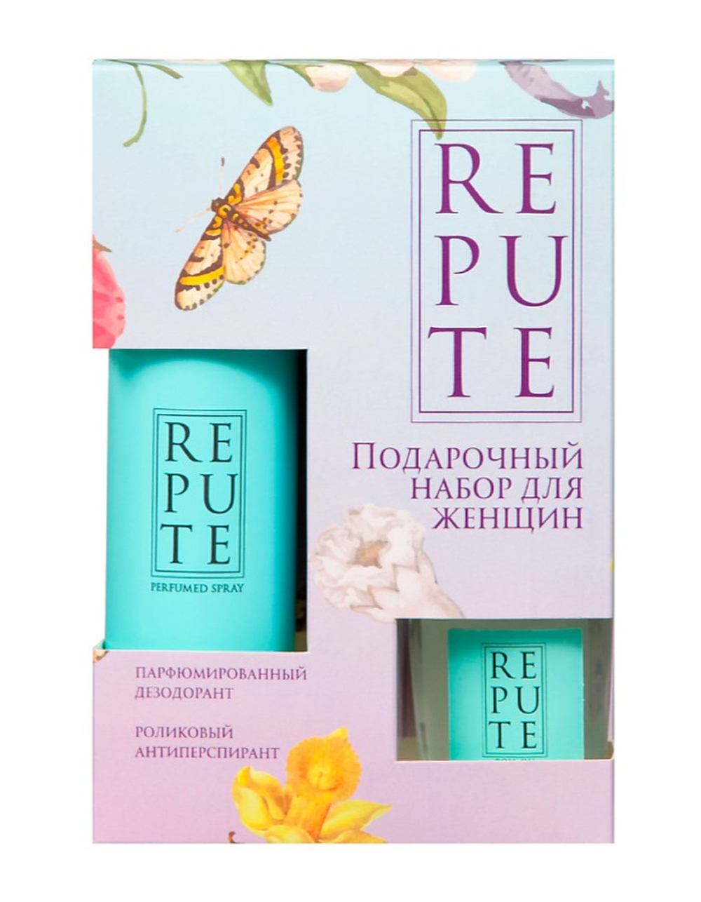 REPUTE Набор подарочный Tact: Дезодорант 2шт, 150мл+50мл