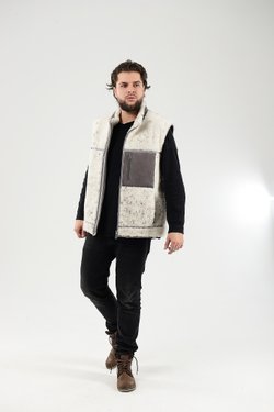 мужская жилетка из овчины