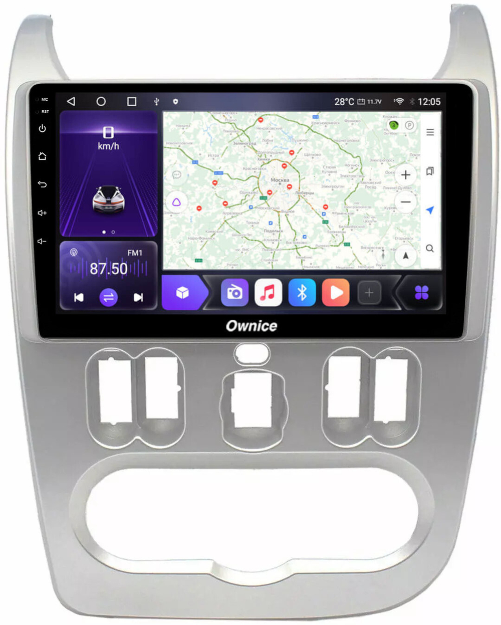 Магнитола для Renault Logan/Sandero 2009-2014 - Carmedia SF-9944 IPS, Android 10, 8 ядер (TS18), 4G SIM-слот