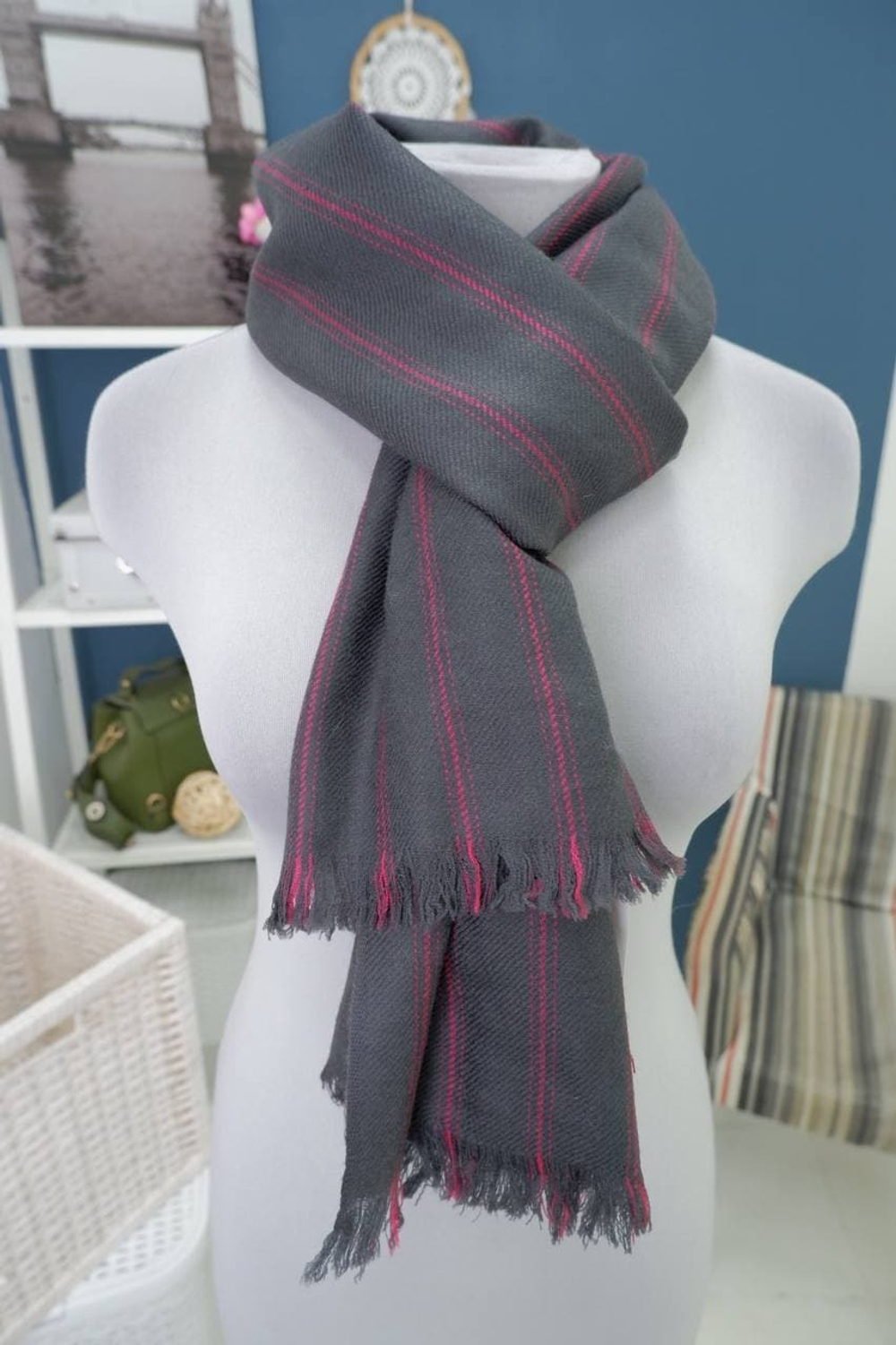 Шарф в полоску