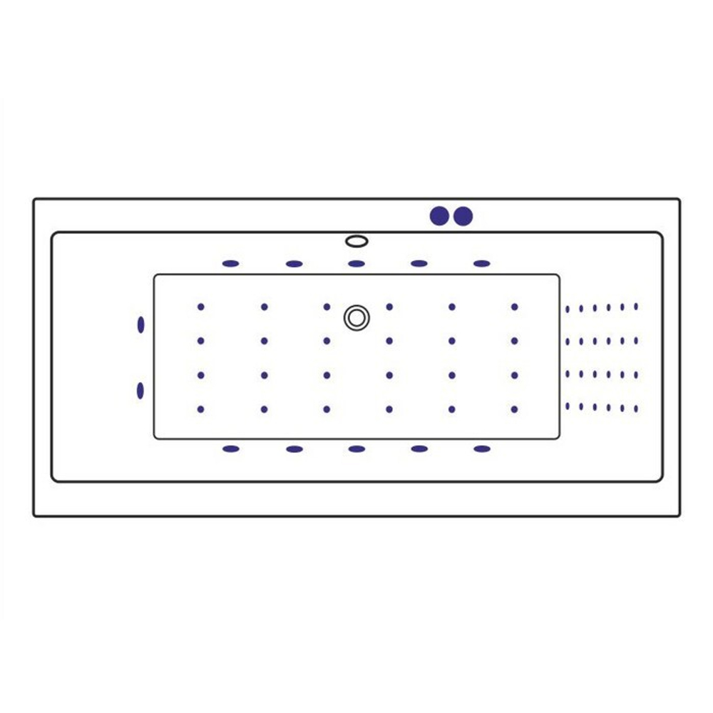 Акриловая ванна Excellent Pryzmat Slim Nano 180x80 WAEX.PRY18S.NANO
