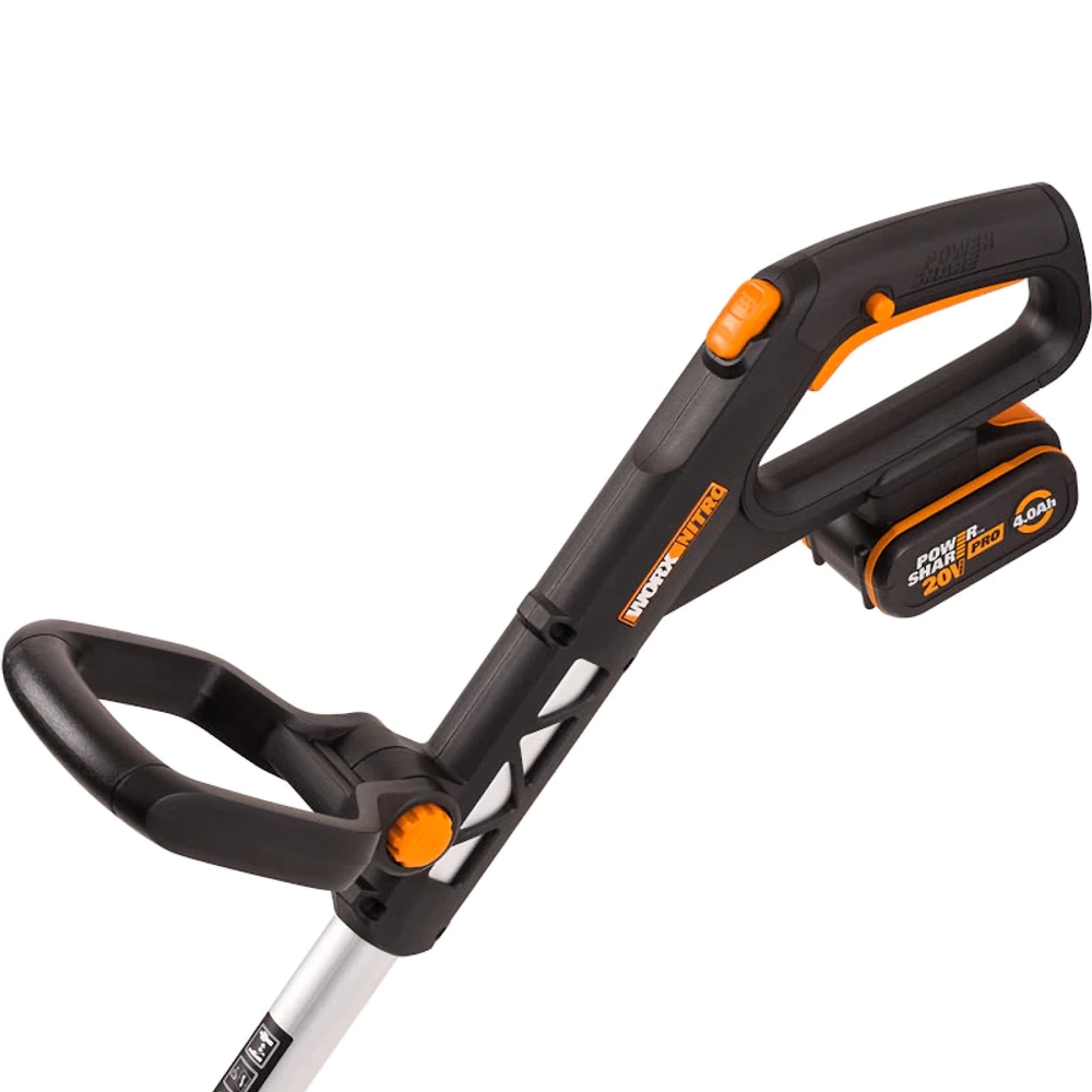 Триммер аккумуляторный WORX WG173E 20В (1 x 4 Ач, ЗУ) захват 330 мм, 2.4 кг