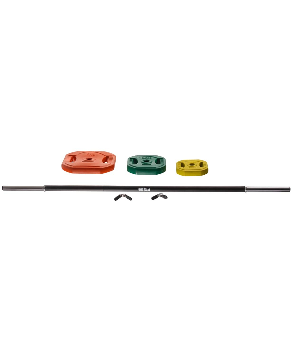 Штанга для бодипампа с разборным грифом BASEFIT BB-711, 20 кг (2 по 1,25, 2,5, 5 кг)