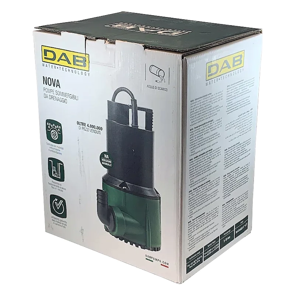 Насос дренажный DAB NOVA 300 M-A SV, 60198213H