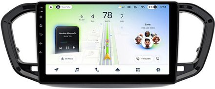 Магнитола для Lada Vesta NG 2023+ (без ШГУ, рамка черная глянцевая) - Teyes CC4L монитор 9" IPS на Android 14, Snapdragon 662, CarPlay, 4G SIM-слот